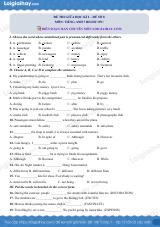 Đề thi giữa kì 2 Tiếng Anh 7 Right on! - Đề số 8
